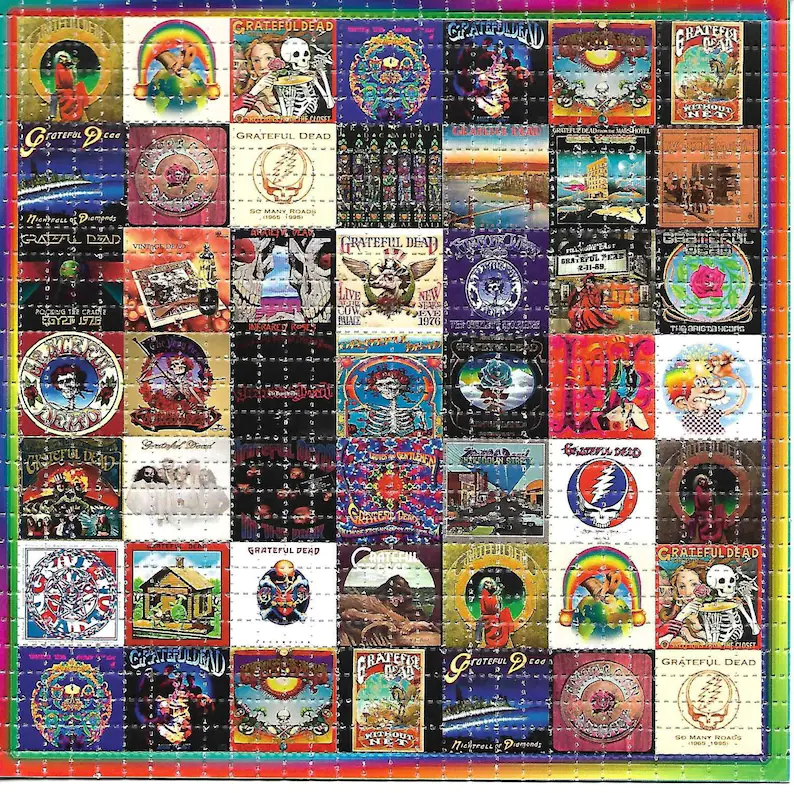 Ink Blotter Paper - Album 60S Psychedelic LSD/Bebas Asam Blotter