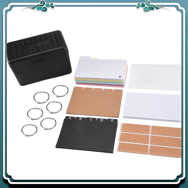 Card Index Box - Set Tempat Kartu Indeks, Kotak Indeks