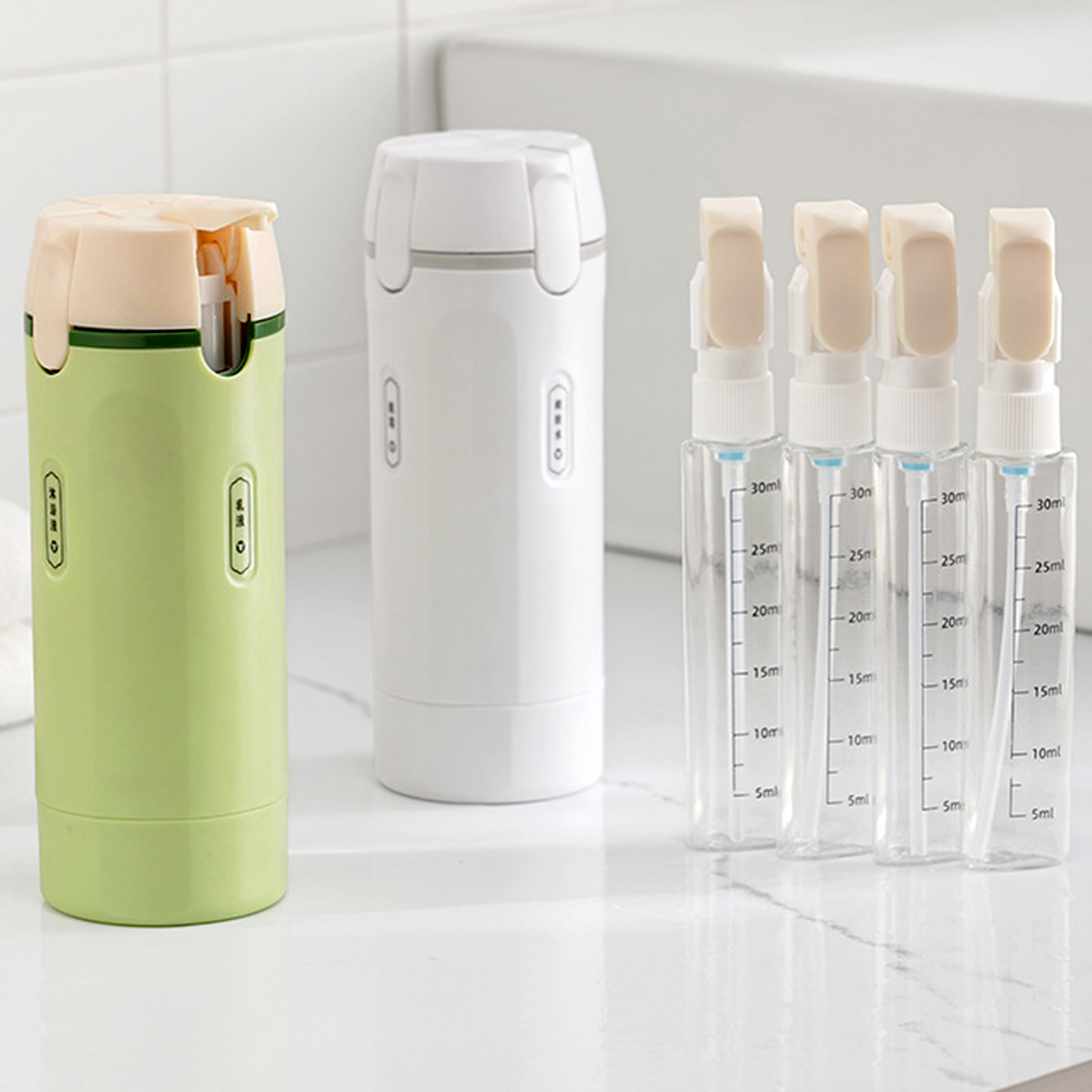 Gel Refill Pack - Dispenser Cairan Perjalanan 4-in-1 Sistem Botol