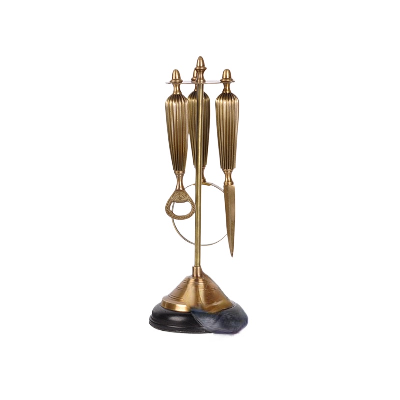 Letter Opener Brass - Pembuka Surat Kaca Pembesar Retro Kuningan
