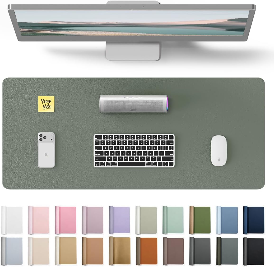 Leather Desk Pad - Pelindung Alas Meja Kulit, Alas Mouse