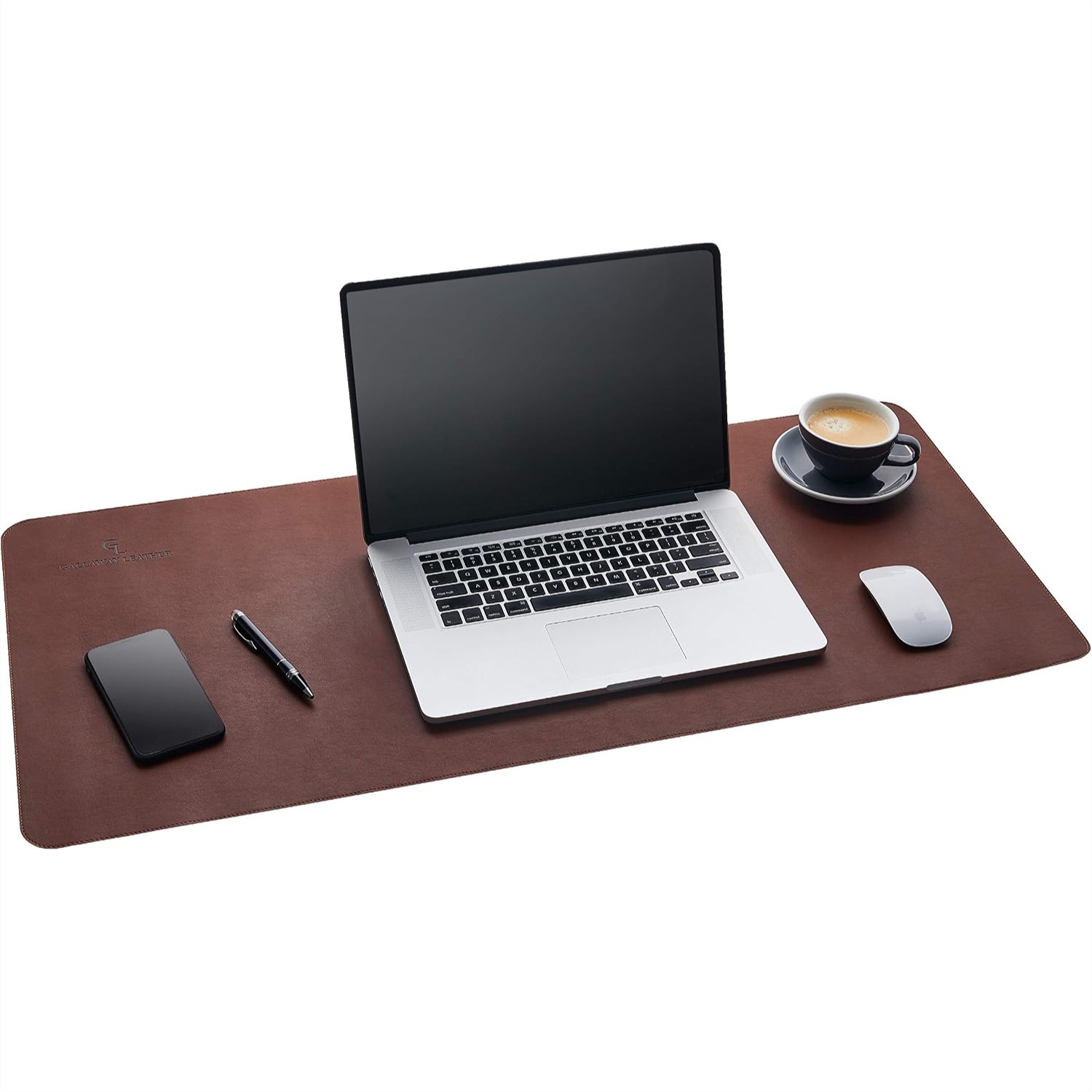 Leather Desk Pad - Alas Meja Kulit PU Besar 36x17
