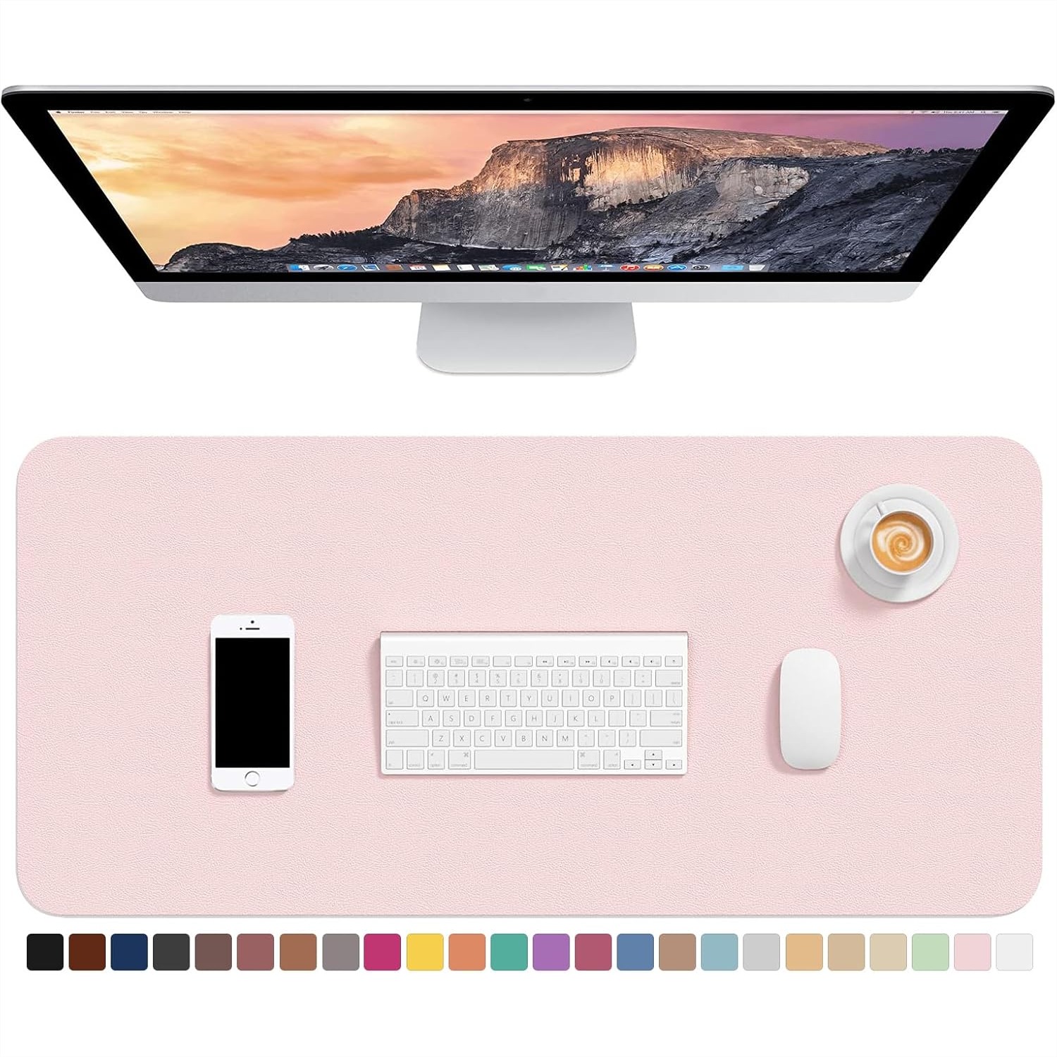 Leather Desk Pad - Alas Meja Kulit PU 30x14 Inci,