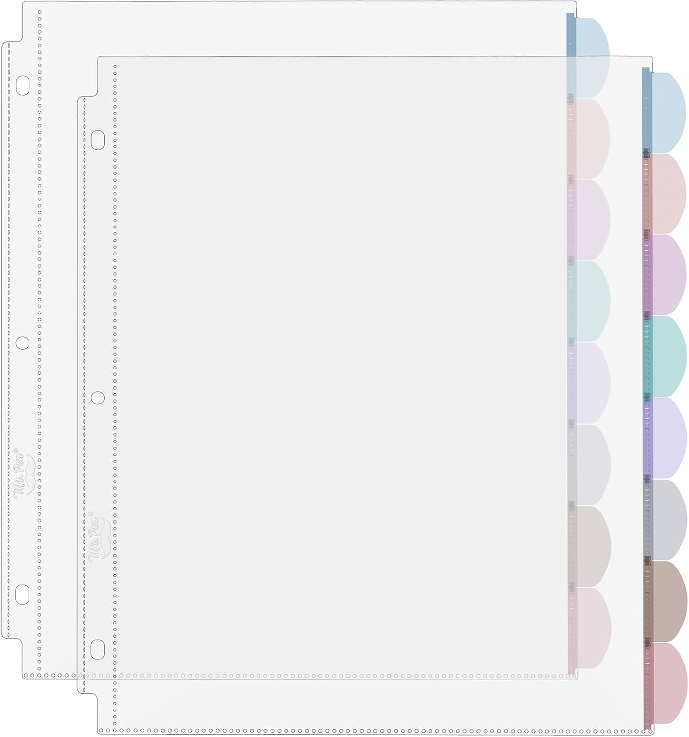Tab Divider A4 - Pelindung Lembar A4 Transparan dengan Tab,