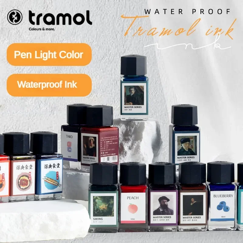 Fountain Pen Bottled Ink - Tramol 26 warna 18ml tinta kaca