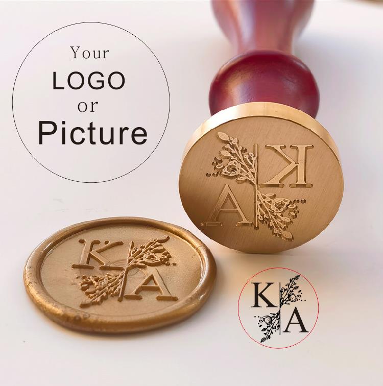 Rubber Date Stamp - Cap Segel Lilin Segel Kustom Disesuaikan