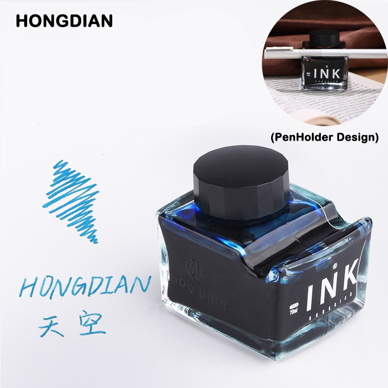 Fountain Pen Bottled Ink - HONGDIAN tinta pena air mancur 70/60/18ml,
