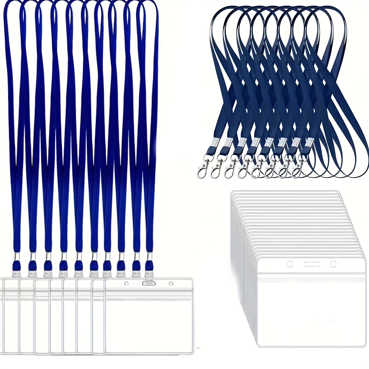Index Card Holder - 10 Set Tempat Kartu ID PVC