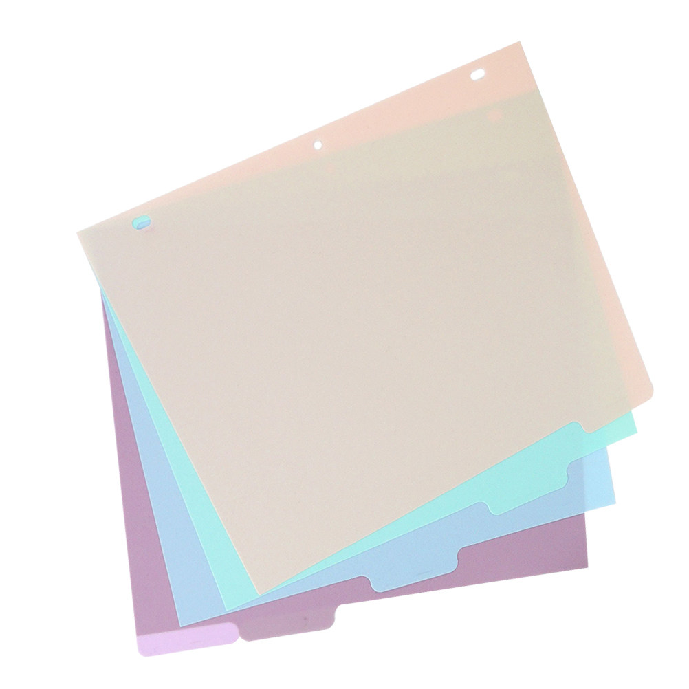 Tab Divider A4 - 1Set Pembatas Buku A4 Frosted PP