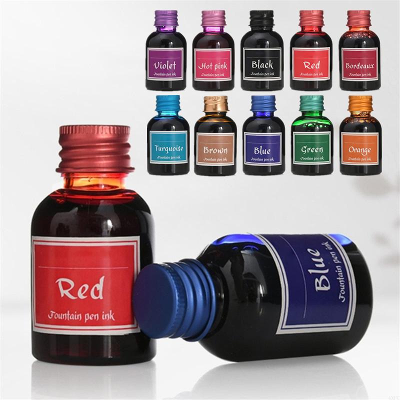 Fountain Pen Bottled Ink - 10 Warna 1 Botol Tinta Pena