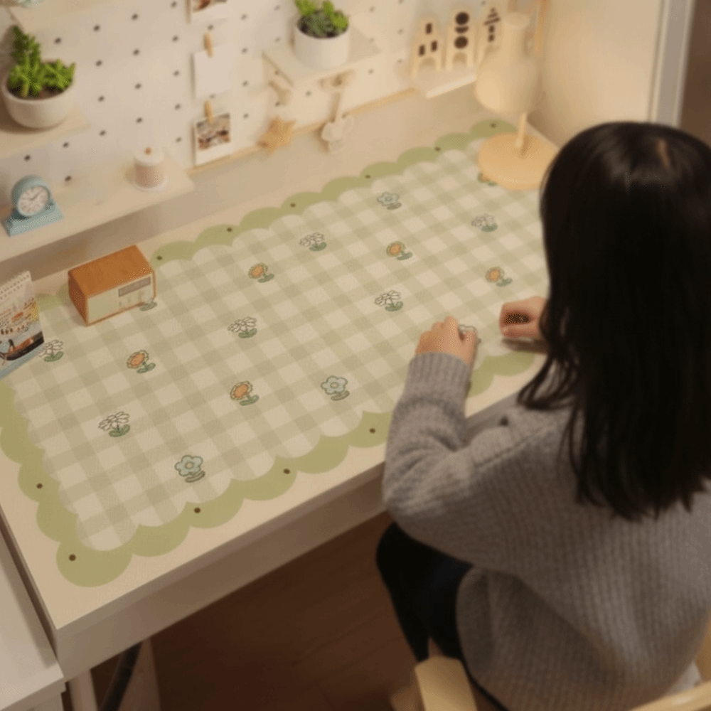 Leather Desk Pad - Alas Meja Kartun Anti Air untuk