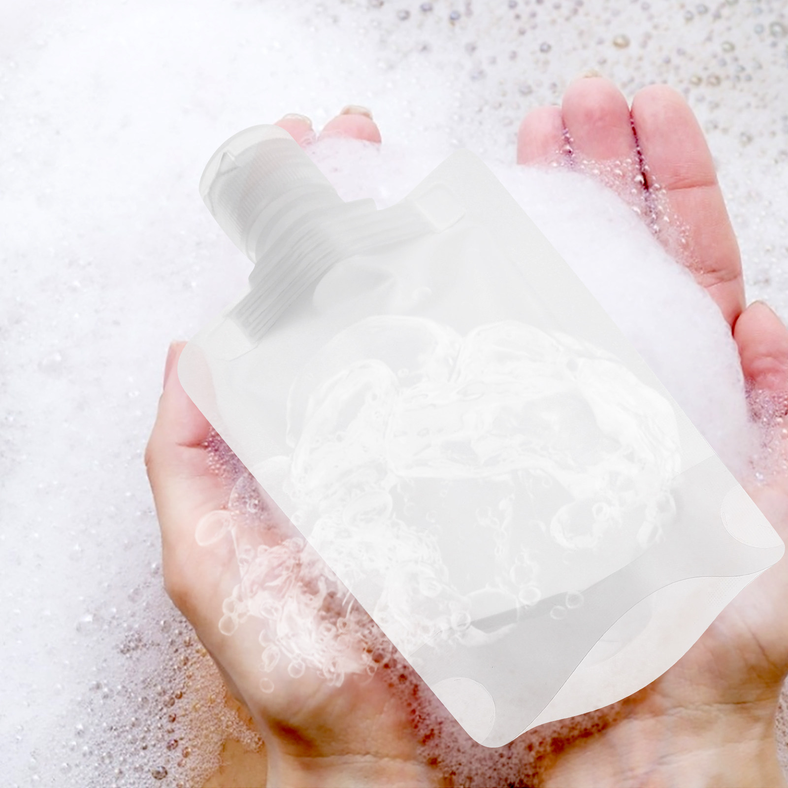 Gel Refill Pack - 1Set Tas Penyimpanan Lotion Perjalanan, Kantong