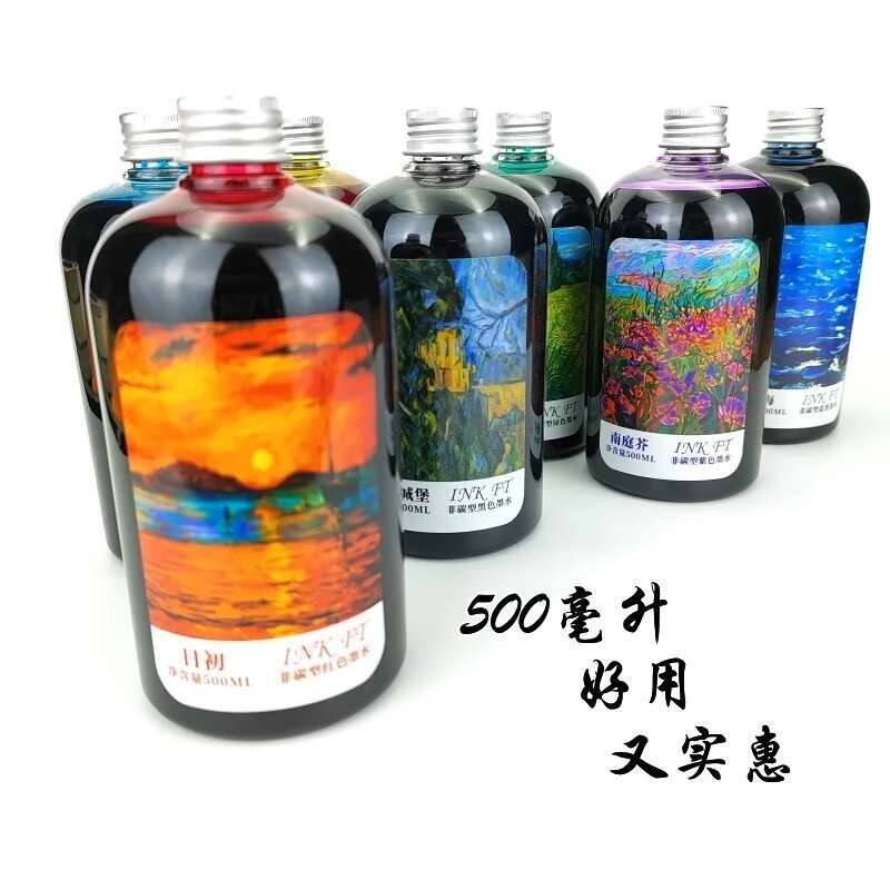 Fountain Pen Bottled Ink - Oramile botol besar 500ml tanpa karbon,