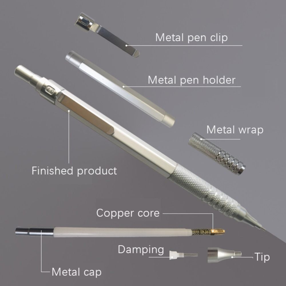 Pensil Mekanik Logam Kreatif A - Mechanical Pencil 0.3 ulasan dan harga