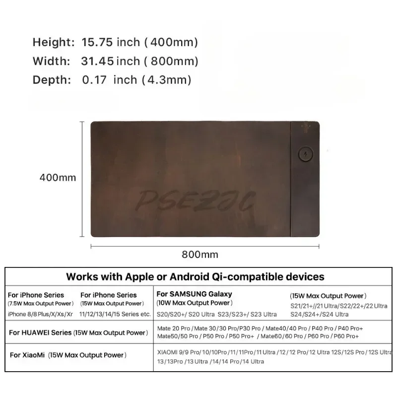 Alas meja komputer kulit sapi  - Leather Desk Pad ulasan dan harga