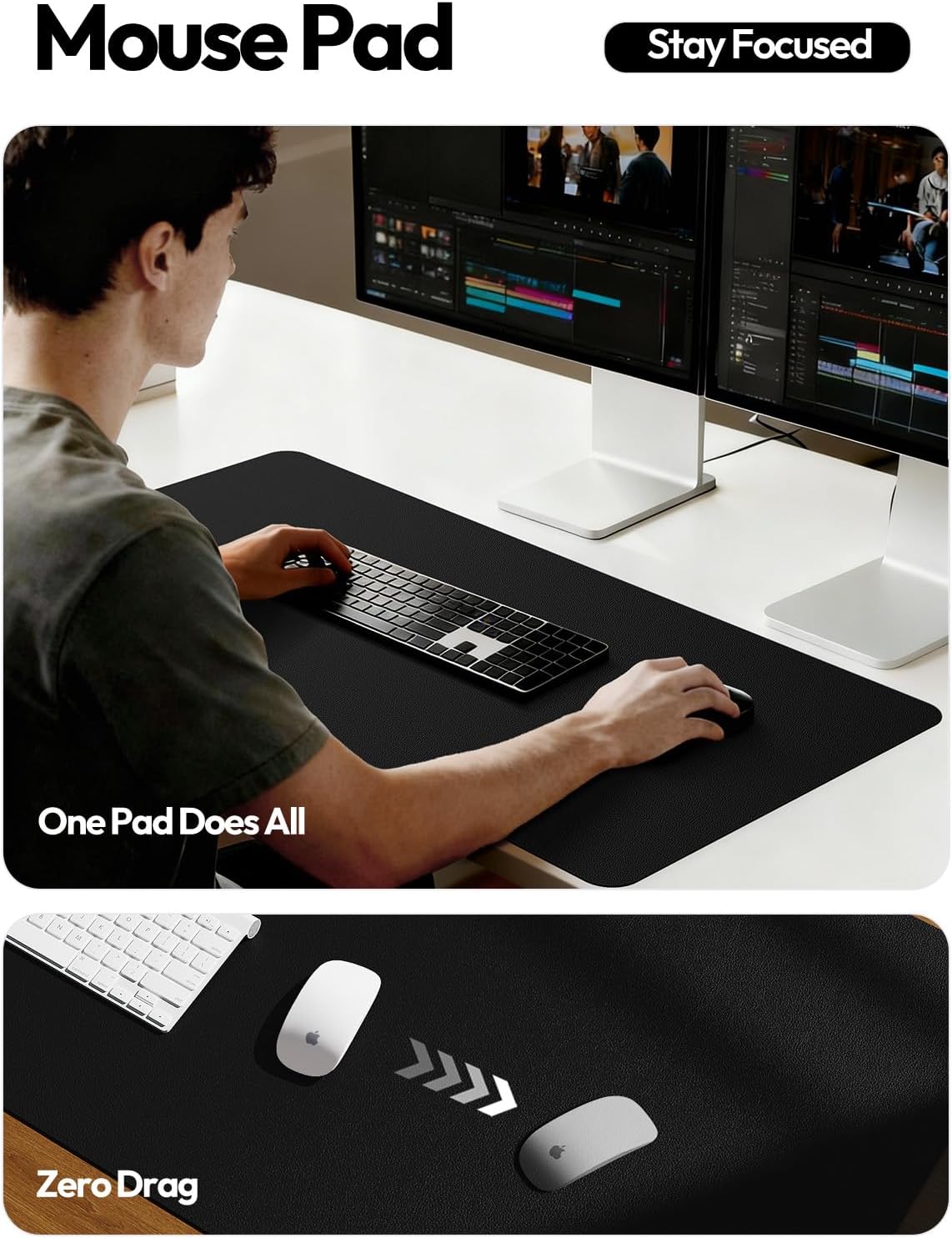 Alas Meja Besar dari Kulit PU  - Leather Desk Pad ulasan dan harga