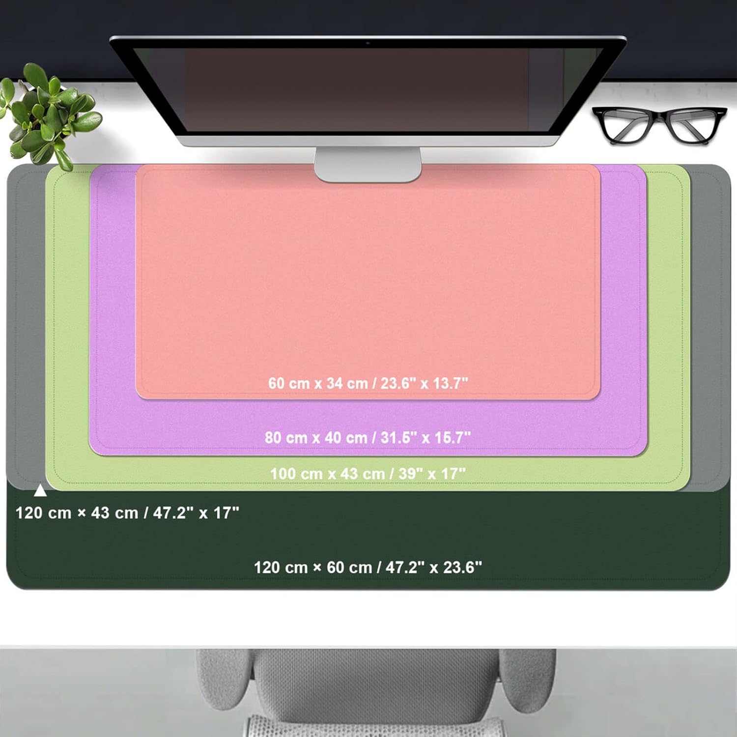 Pelindung Alas Meja Kulit 39.4 - Leather Desk Pad ulasan dan harga