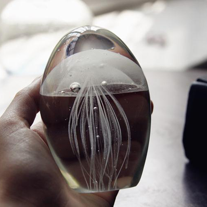 Miniatur 3D Ubur-ubur Kristal  - Paper Weight Crystal ulasan dan harga
