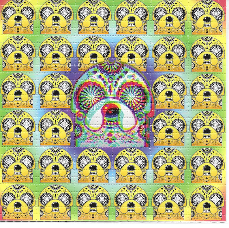 Crazy Time Psychedelic LSD Asa - Ink Blotter Paper ulasan dan harga