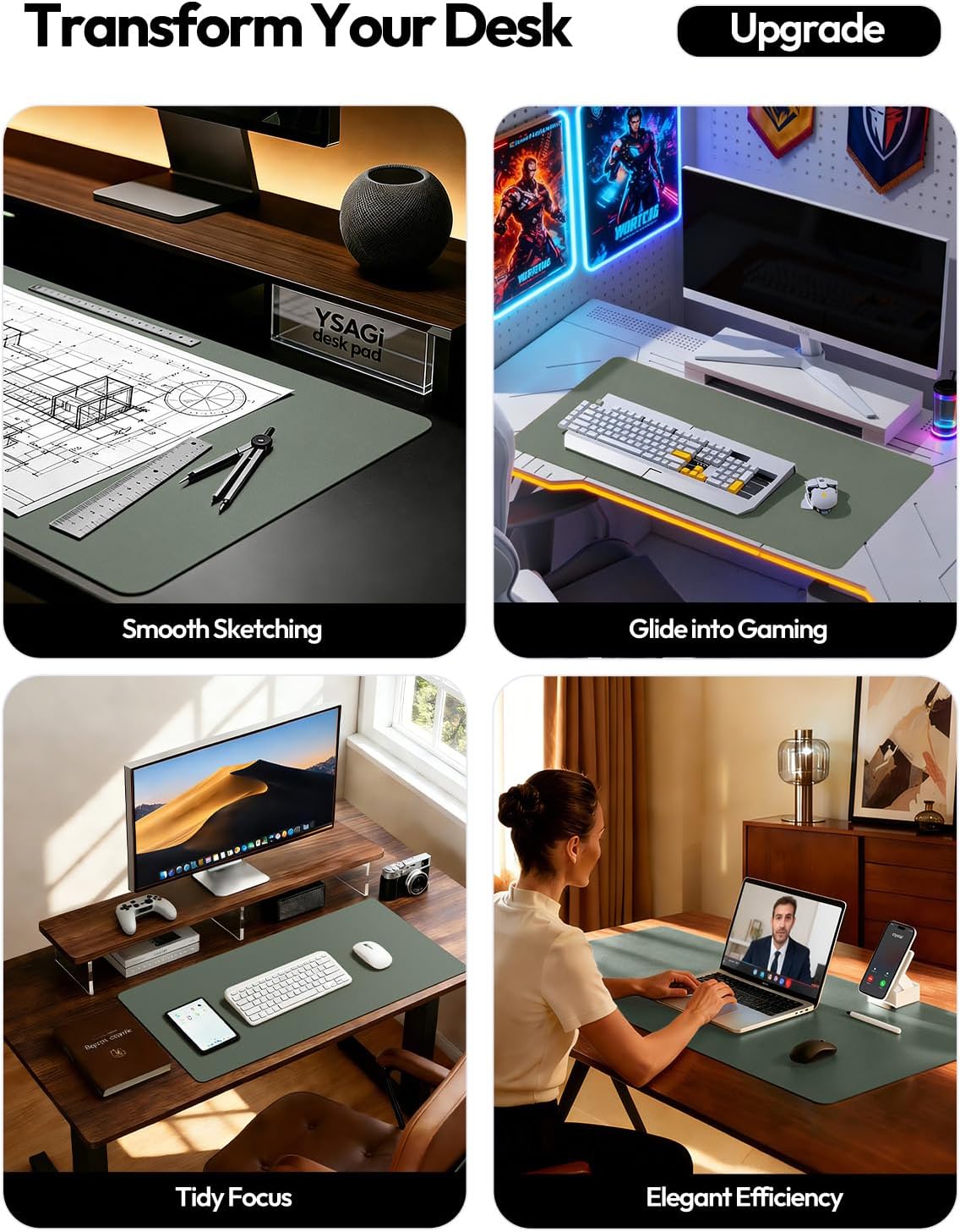 Pelindung Alas Meja Kulit, Ala - Leather Desk Pad ulasan dan harga