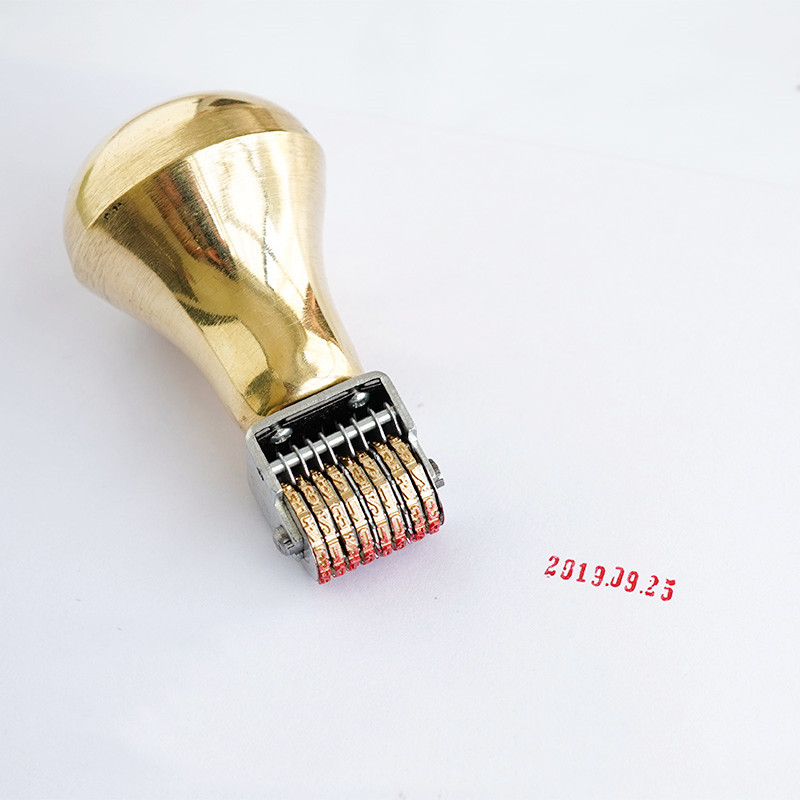 Retro Roller Cap Tanggal Logam - Rubber Date Stamp ulasan dan harga