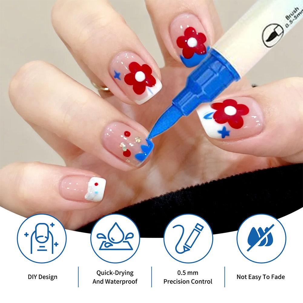 Pena Nail Art Dua Ujung 12/24  - Correction Pen Fine ulasan dan harga