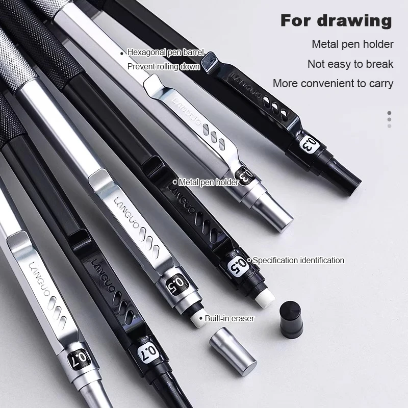 Set Pensil Mekanis Logam Pusat - Mechanical Pencil 0.3 ulasan dan harga