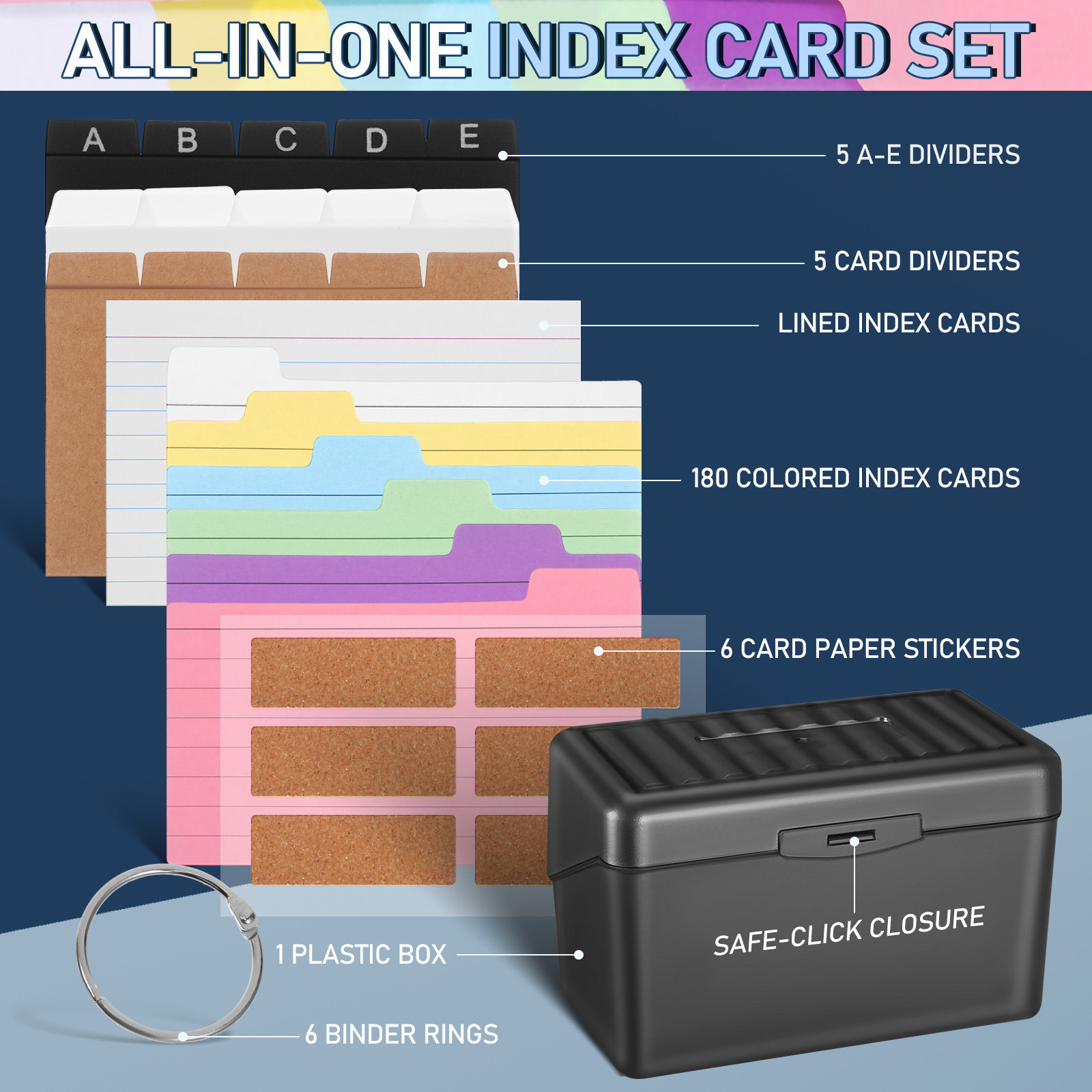 1Set Kotak Penyimpanan Kartu D - Card Index Box ulasan dan harga