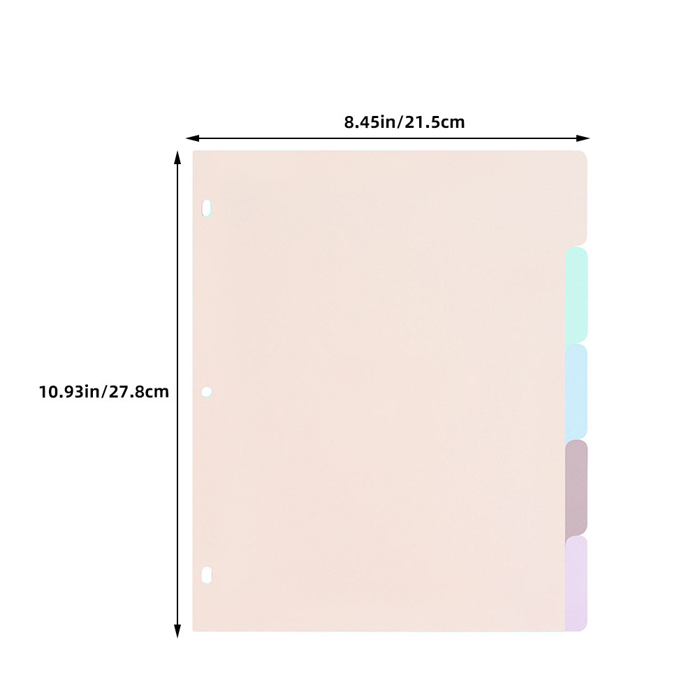 1Set Pembatas Buku A4 Frosted  - Tab Divider A4 ulasan dan harga