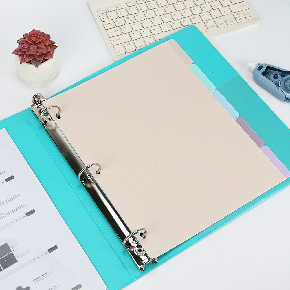 1Set Pembatas Buku A4 Frosted  - Tab Divider A4 ulasan dan harga