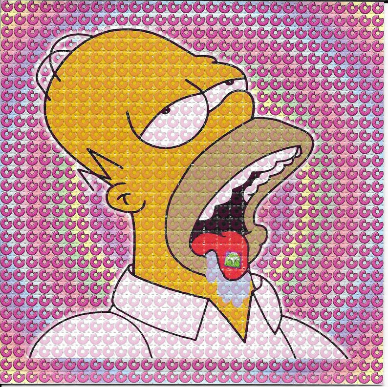 Hoped Homer Psychedelic Acid F - Ink Blotter Paper ulasan dan harga