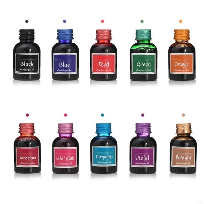 10 Warna 1 Botol Tinta Pena Ai - Fountain Pen Bottled Ink ulasan dan harga