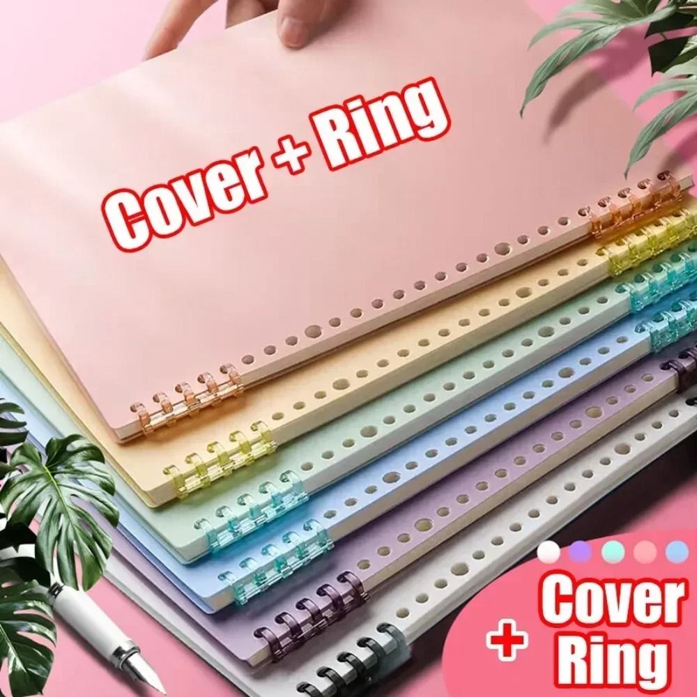 4Pcs Sampul Buku Loose-leaf PP - Binder A4 Lever ulasan dan harga