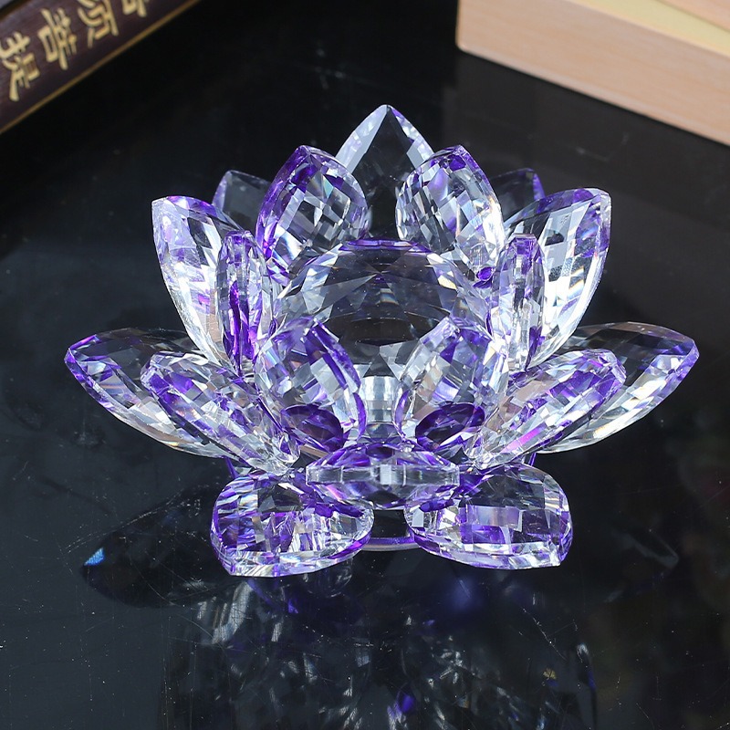 Patung Bunga Teratai Kristal D - Paper Weight Crystal ulasan dan harga