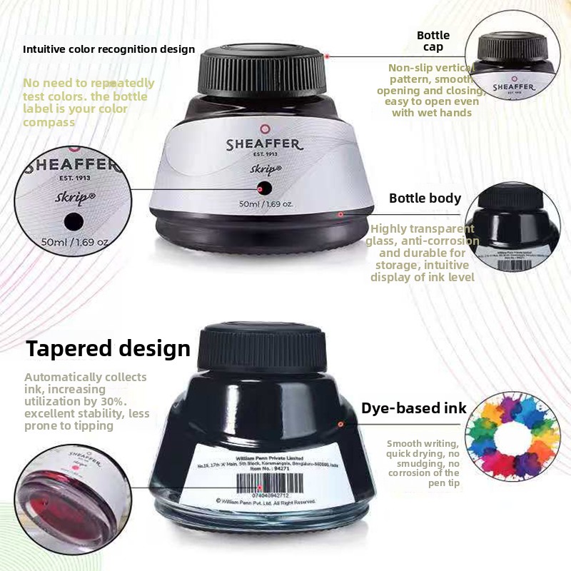Tinta Pewarna American SHEAFFE - Fountain Pen Bottled Ink ulasan dan harga
