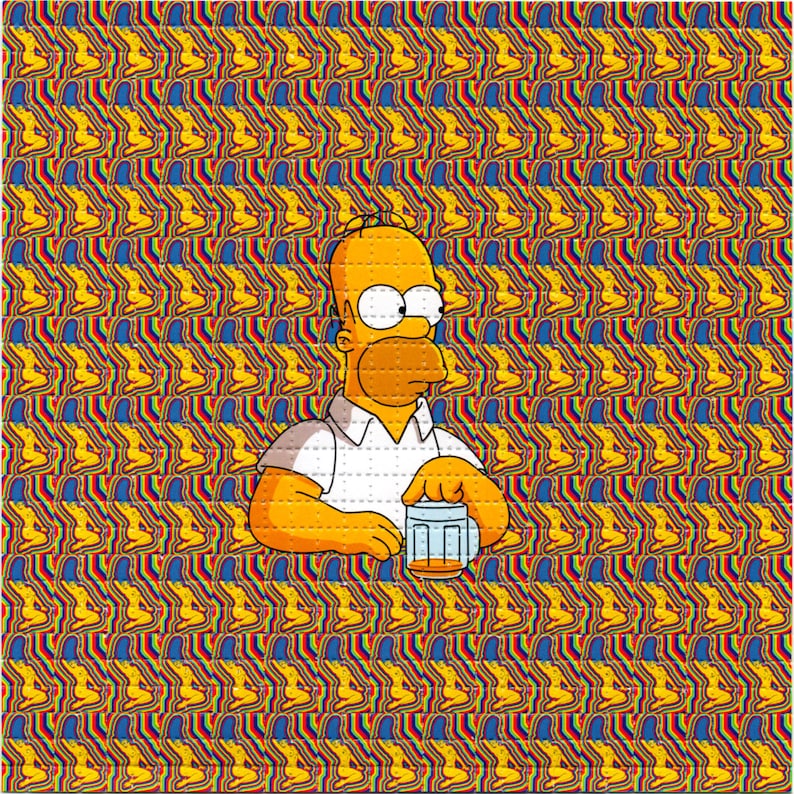 Naked Marge Psychedelic LSD/Be - Ink Blotter Paper ulasan dan harga