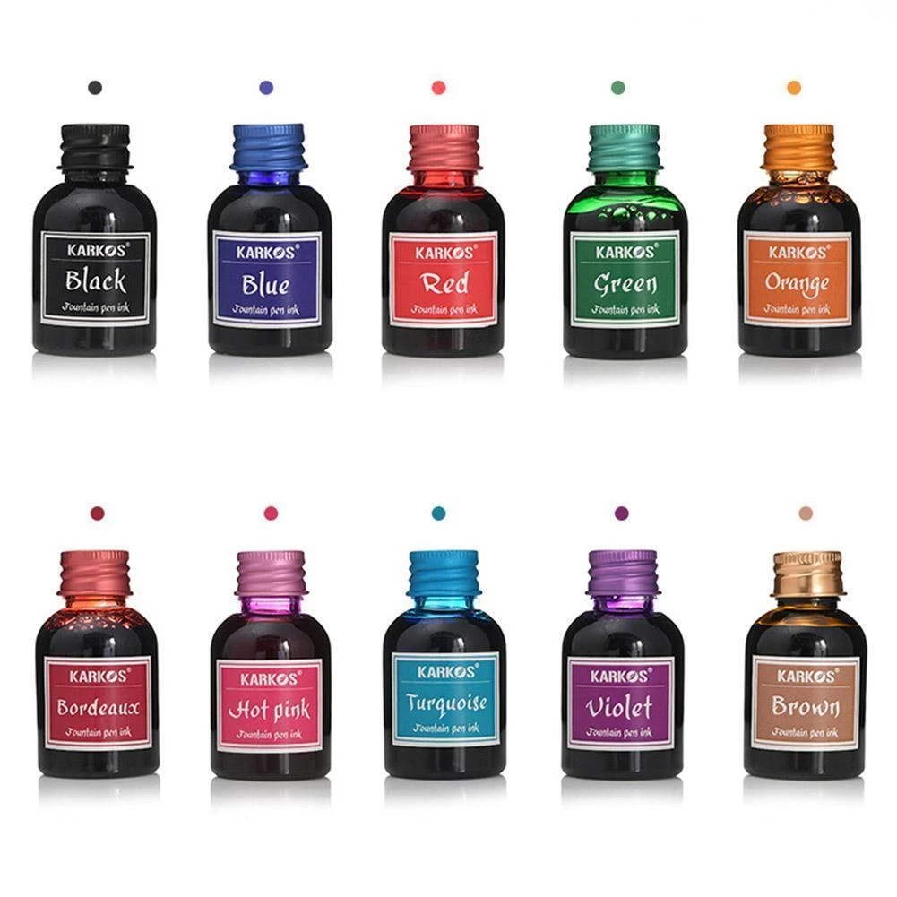 Botol tinta pena air mancur 30 - Fountain Pen Bottled Ink ulasan dan harga