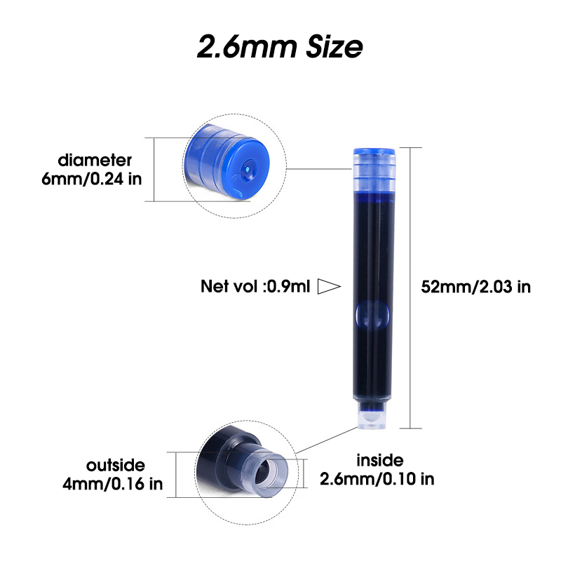 50 Buah Botol Isi Ulang Kartri - Fountain Pen Bottled Ink ulasan dan harga