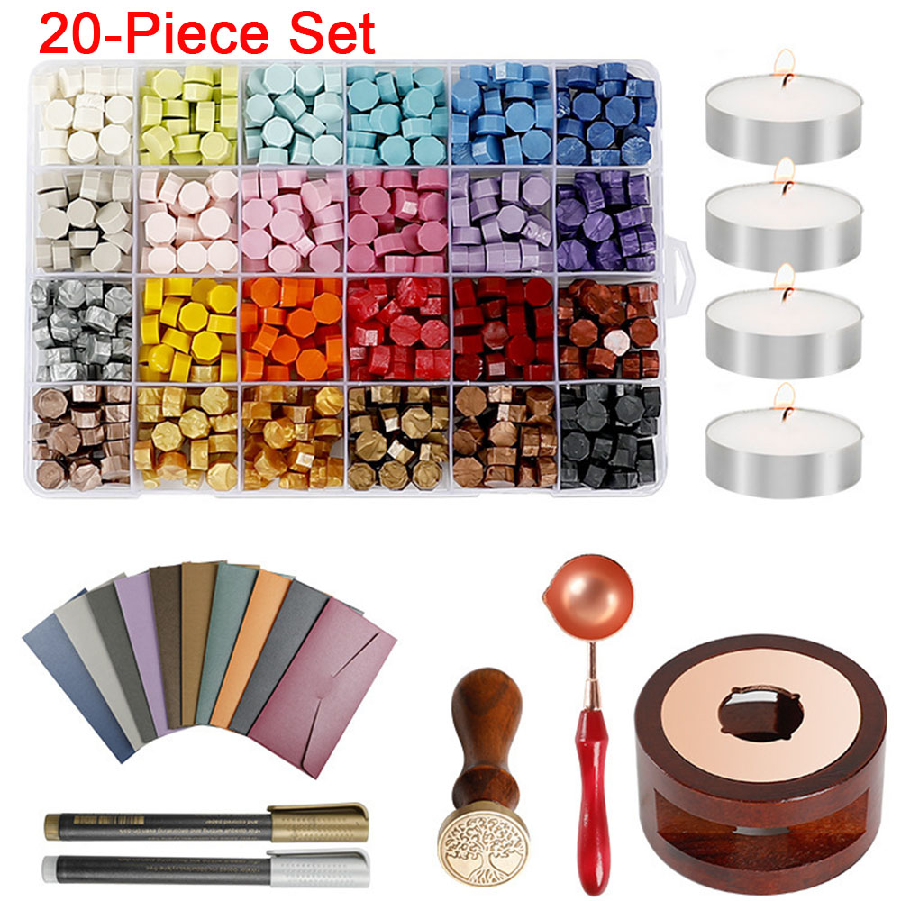 20 Buah/Set Set Stempel Segel  - Wax Seal Stamp Set ulasan dan harga