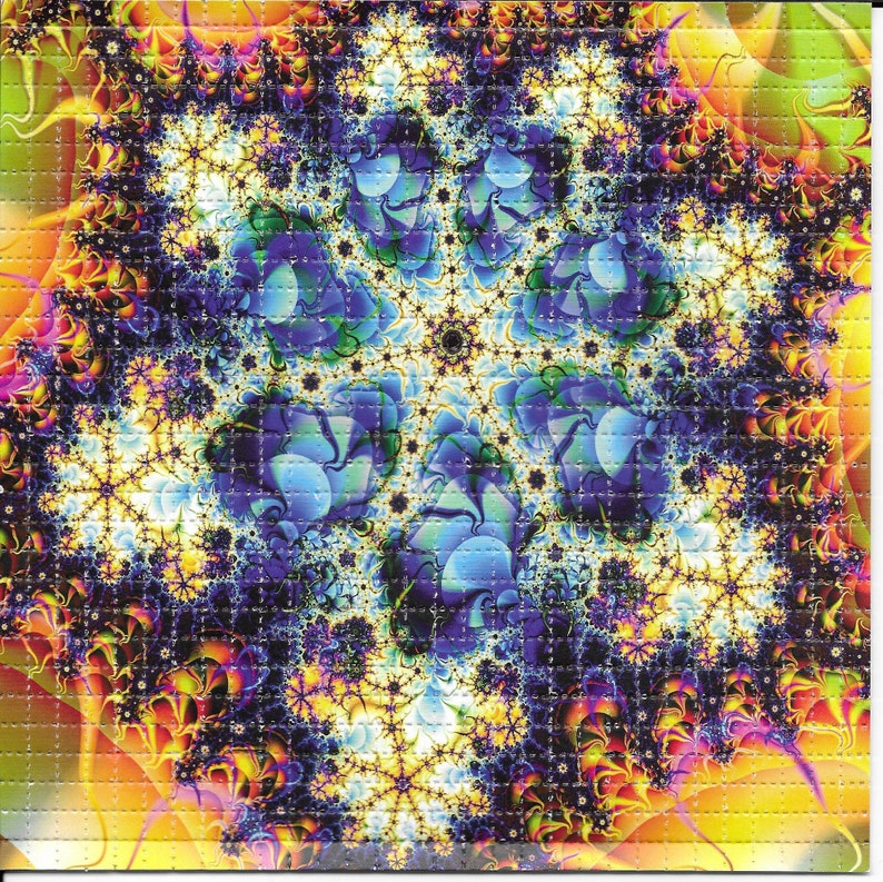 Fraktal Psychedelic LSD Asam G - Ink Blotter Paper ulasan dan harga