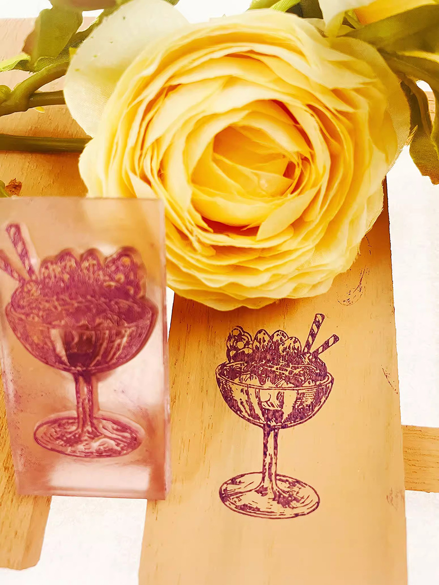Stempel tinta akrilik transpar - Rubber Date Stamp ulasan dan harga