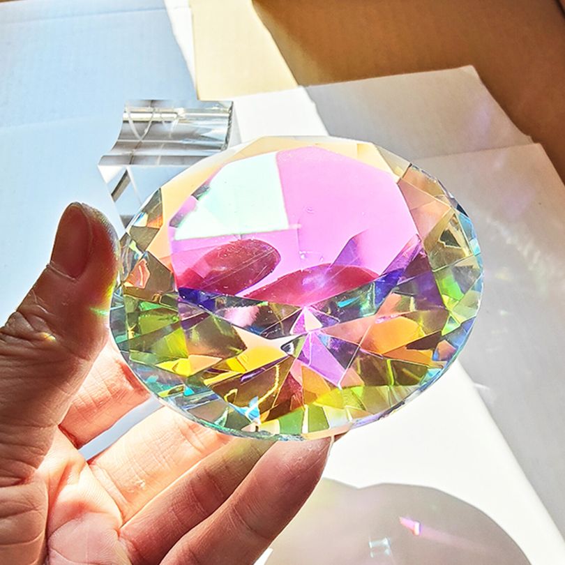30-80mm AB warna-warni K9 kris - Paper Weight Crystal ulasan dan harga