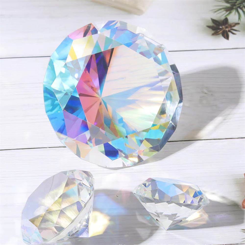 30-80mm AB warna-warni K9 kris - Paper Weight Crystal ulasan dan harga