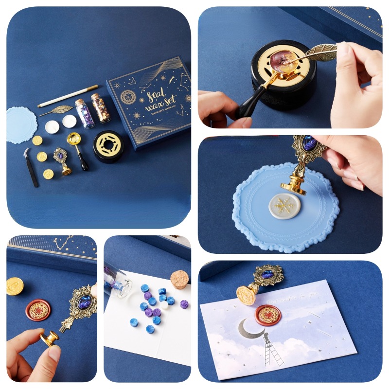 Api berbintang pernis Set cap  - Wax Seal Stamp Set ulasan dan harga